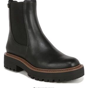 Sam Edelman Laguna Waterproof Platform Leather Chelsea Booties, sz 7